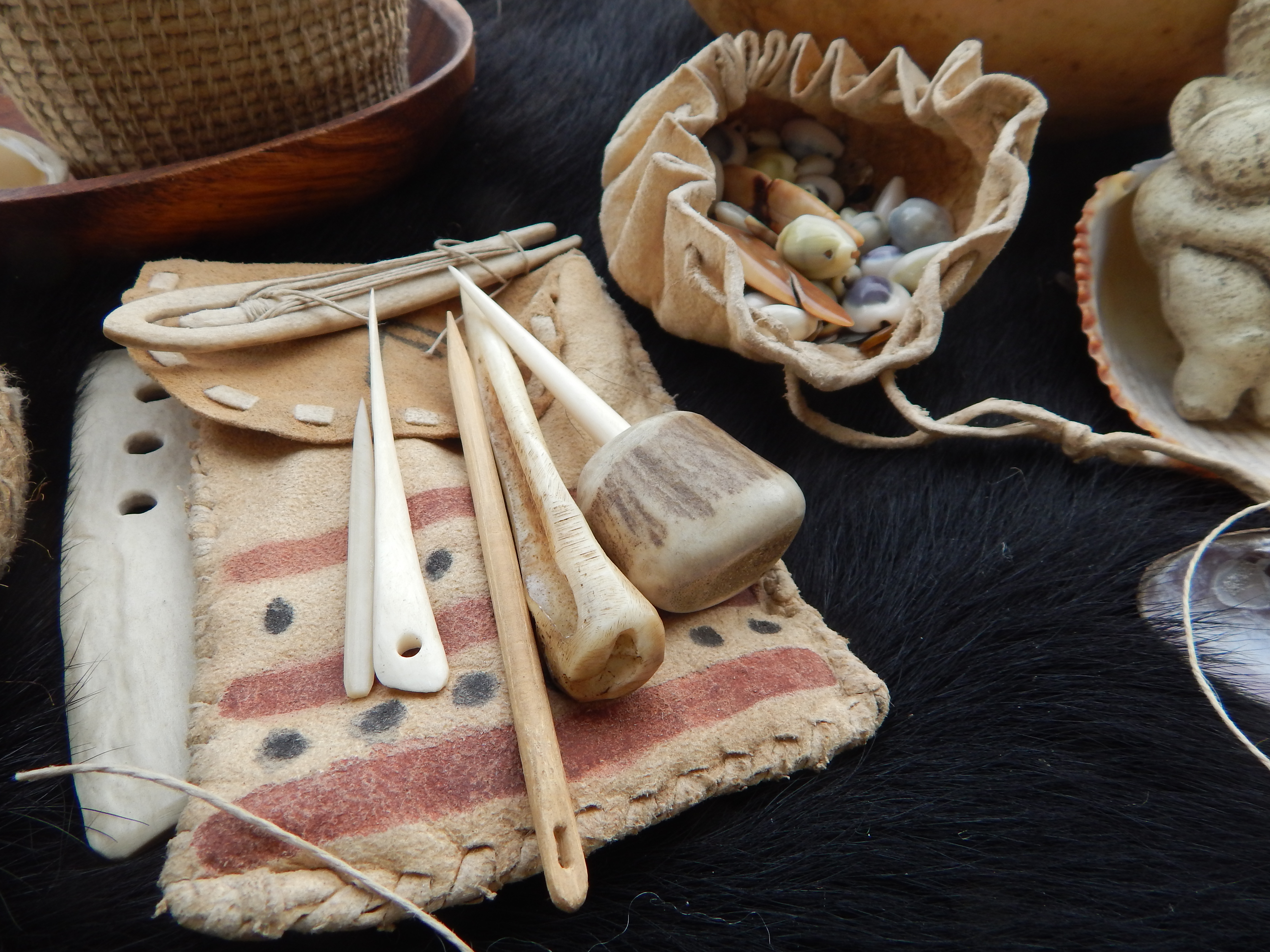 Bone Needles & Beads